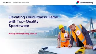 Elevating Your Fitness Game with Top-Quality Sportswear