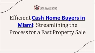 Cash Home Buyers in Miami