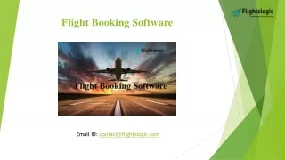 Flight Booking Software