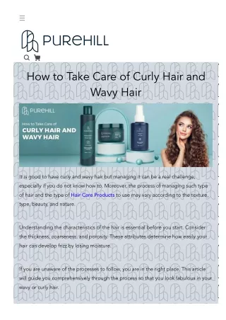 How to Take Care of Curly Hair and Wavy Hair