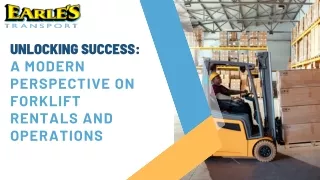 Unlocking Success A Modern Perspective on Forklift Rentals and Operations