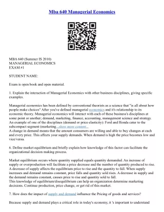 Mba Essay Structure