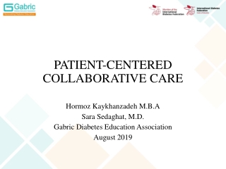 PATIENT-CENTERED COLLABORATIVE CARE