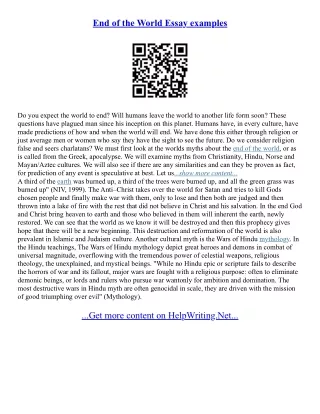 Apocalypto Essay