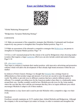 Essays On Marketing