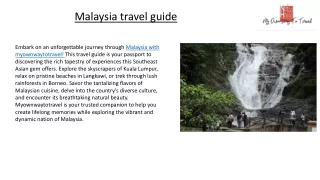 Malaysia travel guide