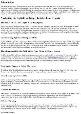 Navigating the Digital Landscape: Insights from a Leading Marketing Business on