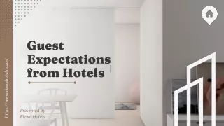 Rizwa Hotels-Guest Expectations from Hotels