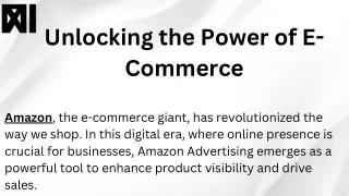 Unlocking the Power of E-Commerce