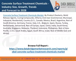 Concrete Surface Treatment Chemicals Market