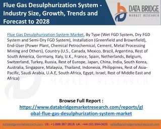 Flue Gas Desulphurization System Market