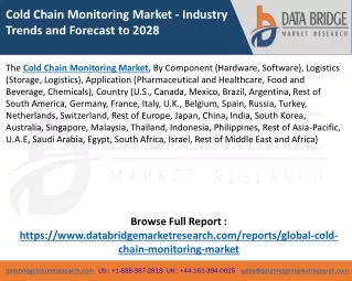 Cold Chain Monitoring Market