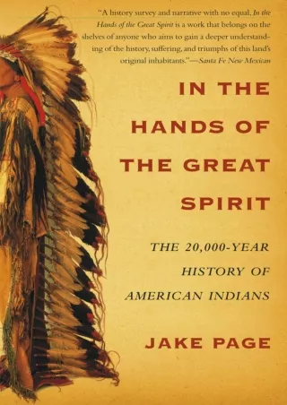 PDF/❤READ/Download⭐  In the Hands of the Great Spirit: The 20,000-Year History o