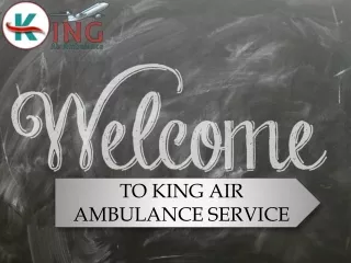 Quality-Based King Air Ambulance Service in Allahabad, Uttar Pradesh