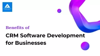 Benefits of CRM Software Development for Businesses