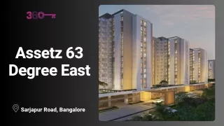 Assetz 63 Degree East 3 & 4 BHK Apartments in Sarjapur Road, Bangalore  360 Realtors