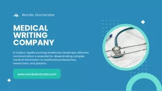 Medical Writing Company in New York