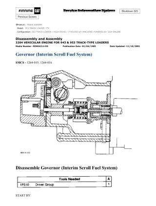 Caterpillar Cat 953 TRACK LOADER (Prefix 77Y) Service Repair Manual (77Y01093 and up)