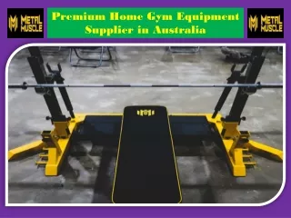 Premium Home Gym Equipment Supplier in Australia