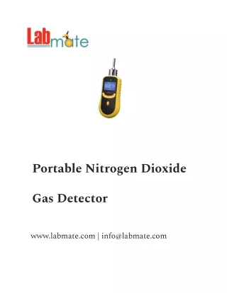 Portable Nitrogen Dioxide Gas Detector