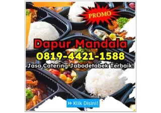 ENAK! CHAT 0819-4421-1588 Estimasi Jasa Catering Prasmanan Murah Depok Serua