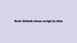 Best Airbnb clone script in 2024