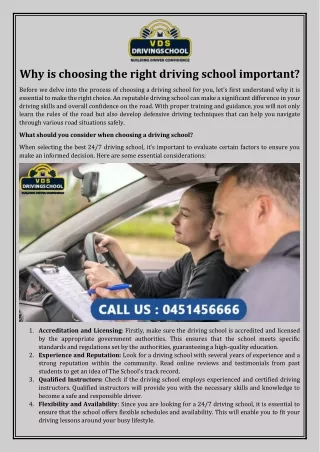 Why is choosing thе right driving school important