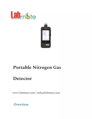 Portable Nitrogen Gas Detector