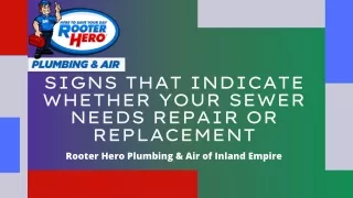 Signs That Indicate Whether Your Sewer Needs Repair or Replacement