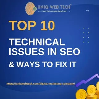 Top 10 Technical Issues in SEO and ways to fix it