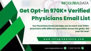 Buy 100% Opt-in Physicians Email Lists In US From