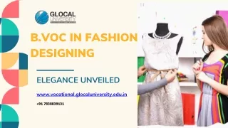 Elegance Unveiled: B.Voc in Fashion Designing
