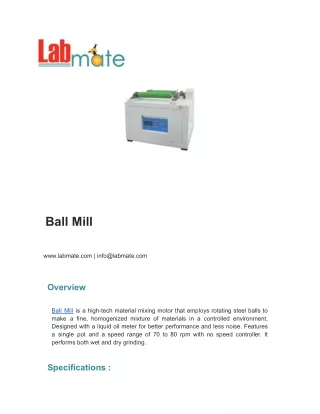 Ball Mill