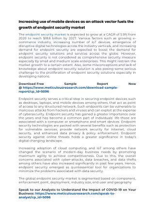 Endpoint Security Market