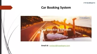 Car Booking System