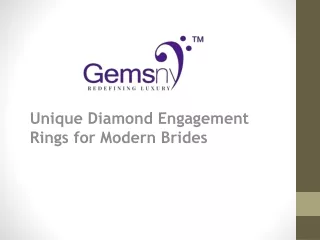 Unique Diamond Engagement Rings for Modern Brides