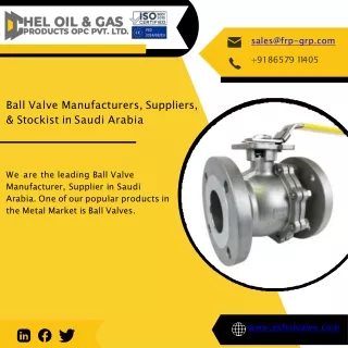 Ball Valve Saudi Arabia | USA | Qatar