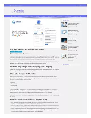 Why Is My Business Not Showing Up On Google?