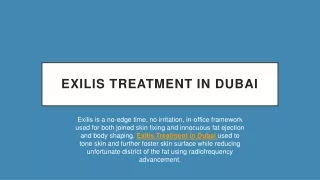 Exilis Treatment in Dubai 1