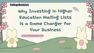 Higher Education Mailing Lists