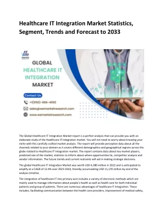 Healthcare IT Integration Market