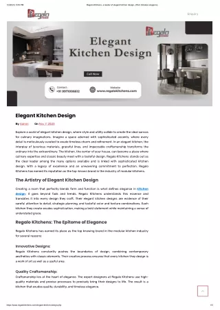 Elegant Kitchen Design