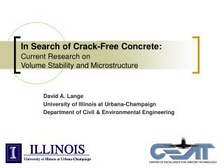 In Search of Crack-Free Concrete: Current Research on Volume Stability and Microstructure