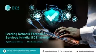 Leading Network Forensics services & solutions in India- ECS Infotech