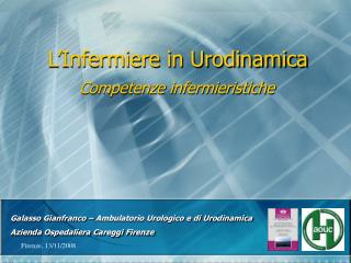 L’Infermiere in Urodinamica