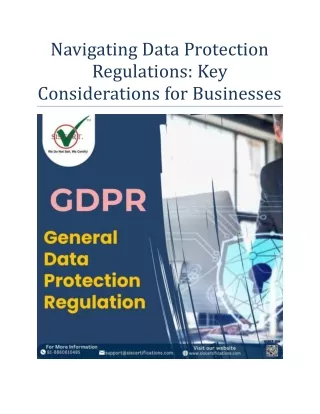 Navigating Data Protection Regulations: Key Considerations for Businesses