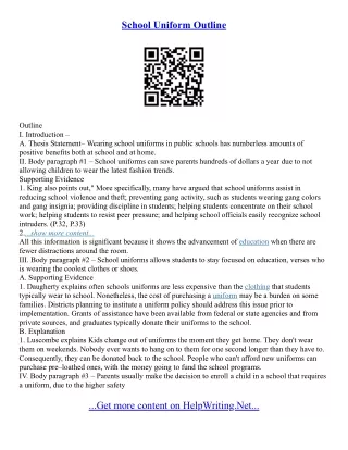 Writing An Essay Outline Template