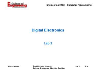 Digital Electronics