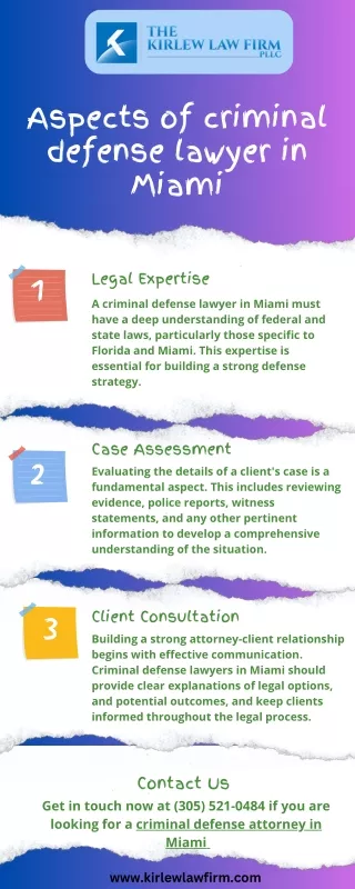 Aspects of criminal defense lawyer in Miami