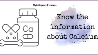 Know the information about Calcium